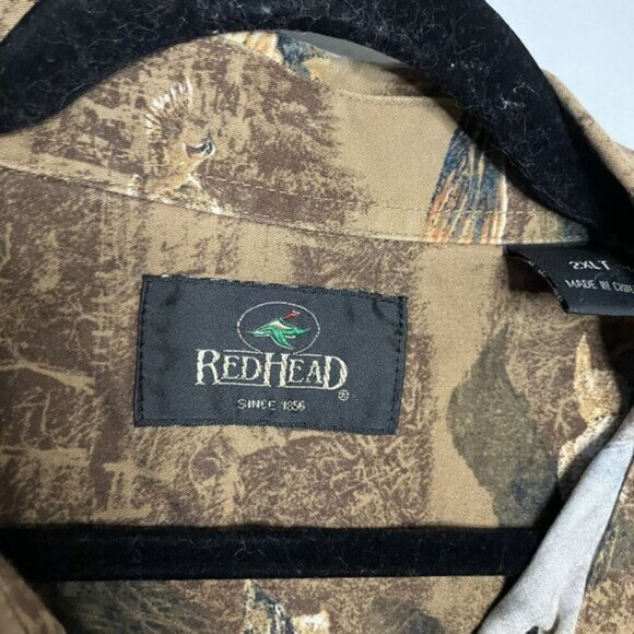 Redhead Hunting Button Up Shirt Camo Mens 2XLT - Picture 3 of 6